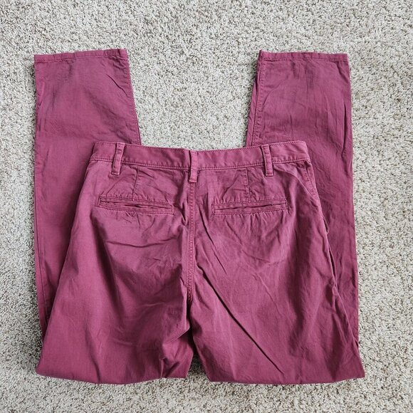 Armani Exchange Red Boyfriend Pants - Picture 2 of 7